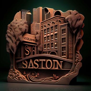 3D модель Бостон (STL)